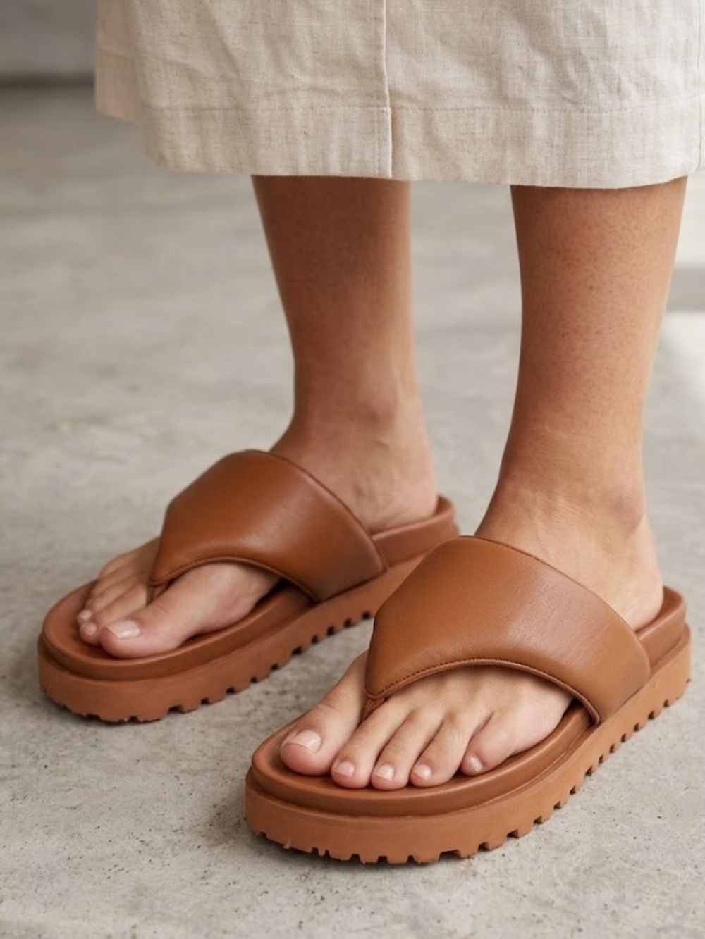 Gia Borghini x Pernille Teisbaek Thong Sandals Size 35.5